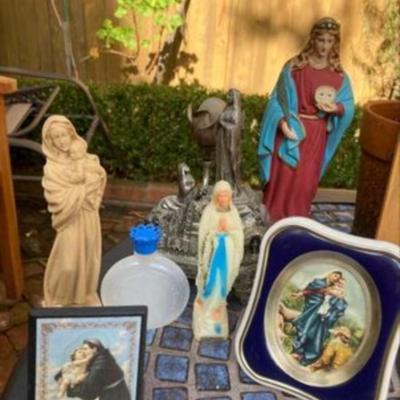 Collection of religious items