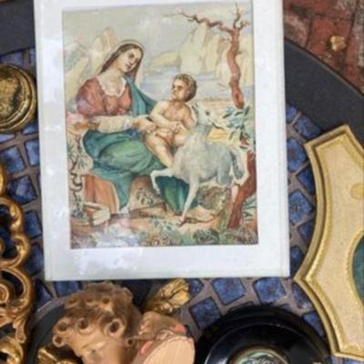 Collection of religious items