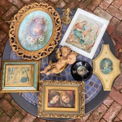Collection of religious items