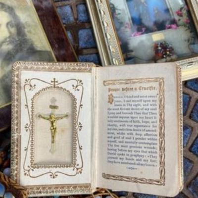 Collection of religious items