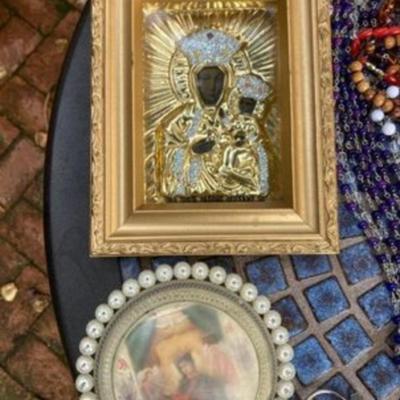 Collection of religious items