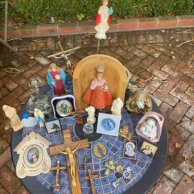 Collection of religious items