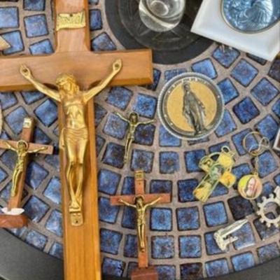 Collection of religious items