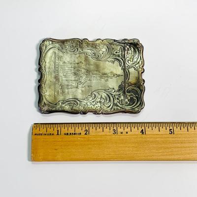 Lot 222R: Antique 19th century Sterling Silver Card Case