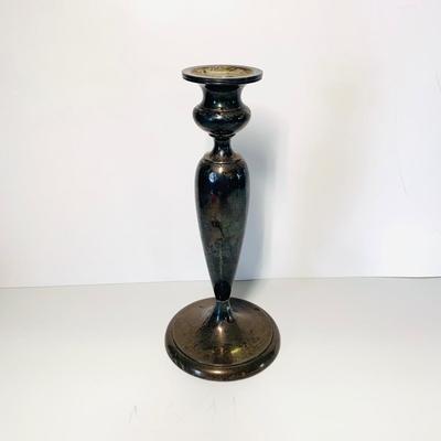 Lot 221R: Hollow Solid Silver Candlestick (353.94 grams)