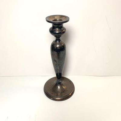 Lot 221R: Hollow Solid Silver Candlestick (353.94 grams)