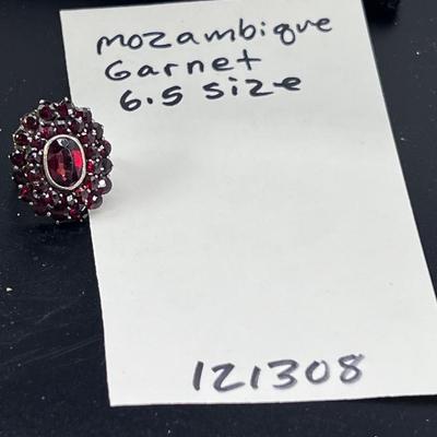 Size 6.5 Mozambican garnet ring