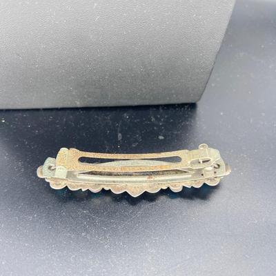 SS and Turquoise barette with french finding
