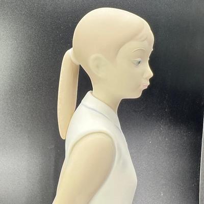 Vintage Lladro Tennis Player Girl 12 1/2