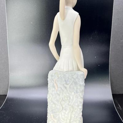 Vintage Lladro Tennis Player Girl 12 1/2