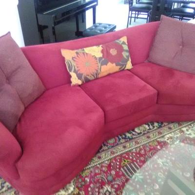 2 Red Sofas