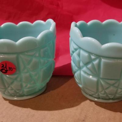 2 Aqua Vases