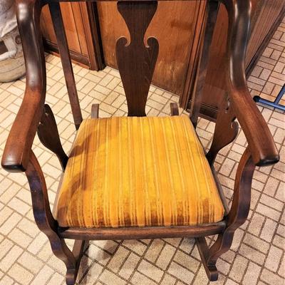 Lot #42  Antique Rocking Chair