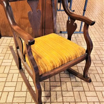 Lot #42  Antique Rocking Chair