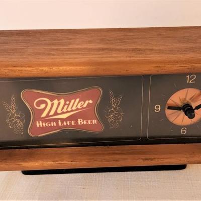Lot #50  Vintage Miller Beer Light Up Clock