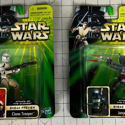 2 Star Wars Attack of the Clones, New on the Card