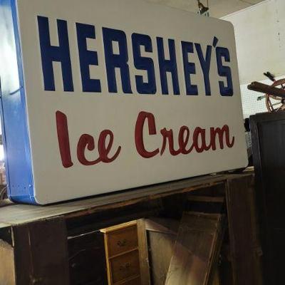 Double sided NOS Hersey Sign