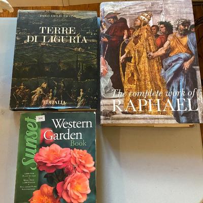 A. Santini western sculpture, the virgin mary wall hanging and more