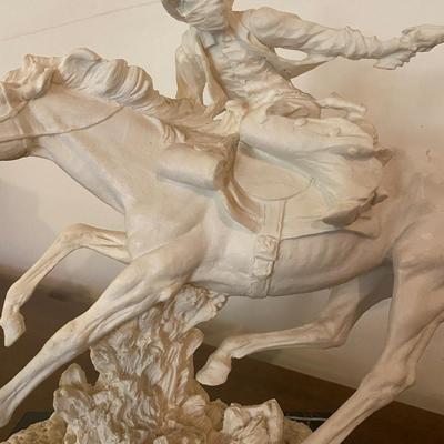 A. Santini western sculpture, the virgin mary wall hanging and more