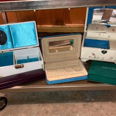 Bar cart, Rolex box, jewelery boxes and more