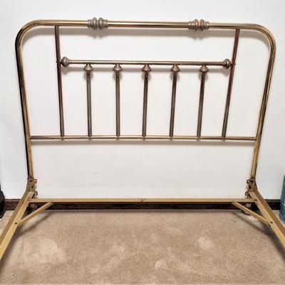 Lot #55  Brass Finish Double Bed