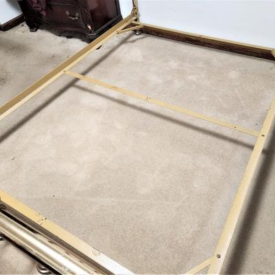 Lot #55  Brass Finish Double Bed