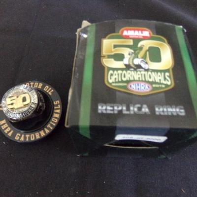 50th NRHA GATOR NATIONALS, AMALIE OIL, MELO-YELLOW RING. #309