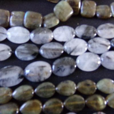 LABRADORITE FLAT BEADS, DROP CHIP QURTZ CRYSTAL BEADS AND MORE.