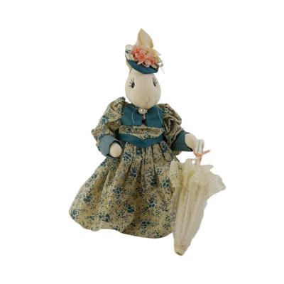 Vintage Handmade Victorian Dressed Rabbit