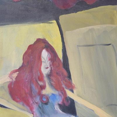 (unframed) Joseph Letven - Red Haired Can Can