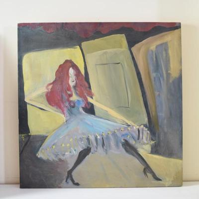 (unframed) Joseph Letven - Red Haired Can Can