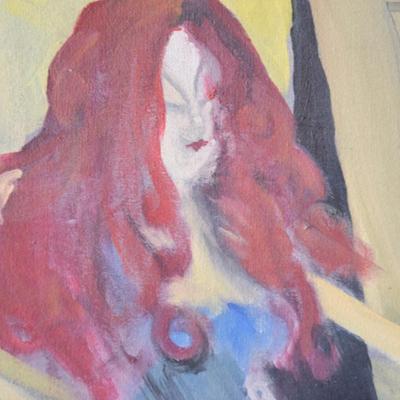 (unframed) Joseph Letven - Red Haired Can Can