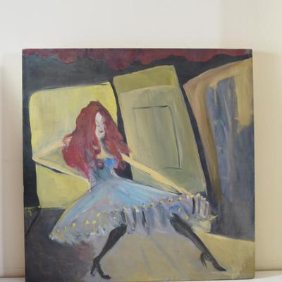 (unframed) Joseph Letven - Red Haired Can Can