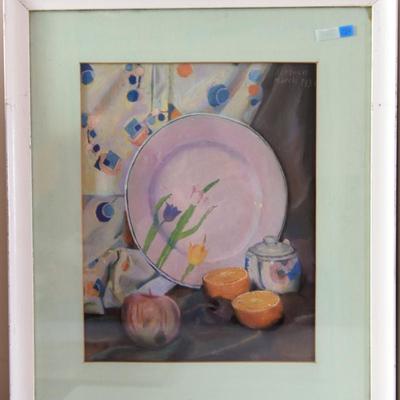 (Framed) - Joe Letven - Dishes Still Life