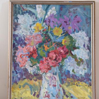 (Framed) Joseph Letven - Flowers