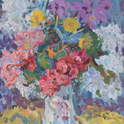 (Framed) Joseph Letven - Flowers