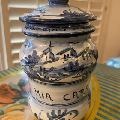Collection of incense burners, brass bowls, table lamp, tins and more.