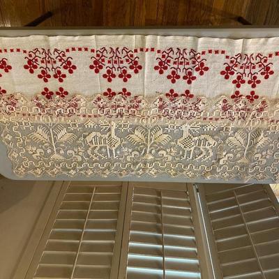 Linens and crocheted doilies and more
