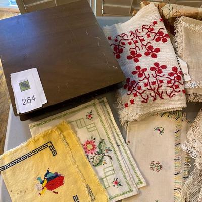 Linens and crocheted doilies and more