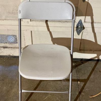 Plastic folding chair lot