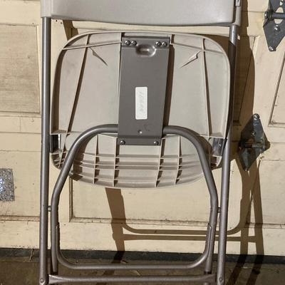 Plastic folding chair lot