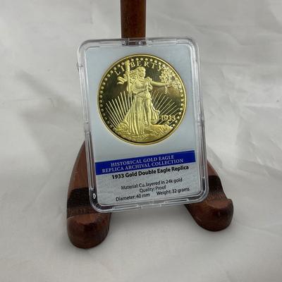 -10- CURRENCY | 1933 Gold Double Eagle Replica