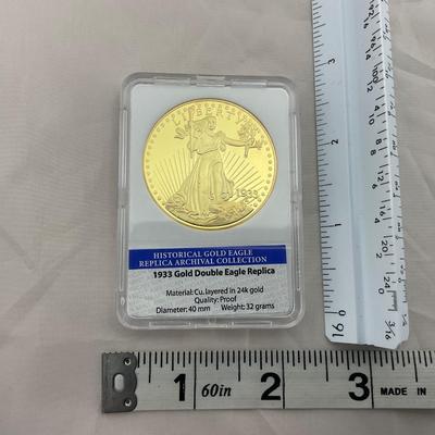 -10- CURRENCY | 1933 Gold Double Eagle Replica