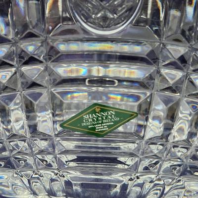 SHANNON CRYSTAL BY GODINGER NANTUCKET CRYSTAL BASKET W/ BOX