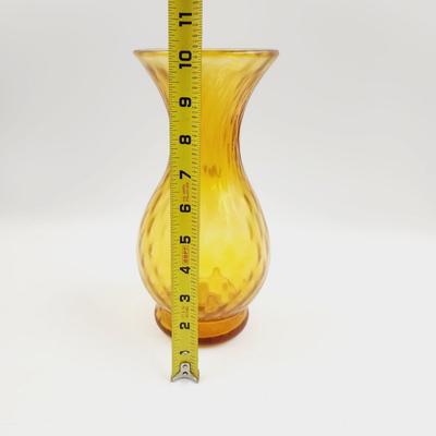 BEAUTIFUL MC VINTAGE BLENKO AMBER TALL VASE