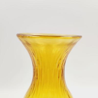 BEAUTIFUL MC VINTAGE BLENKO AMBER TALL VASE
