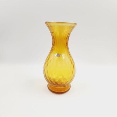 BEAUTIFUL MC VINTAGE BLENKO AMBER TALL VASE