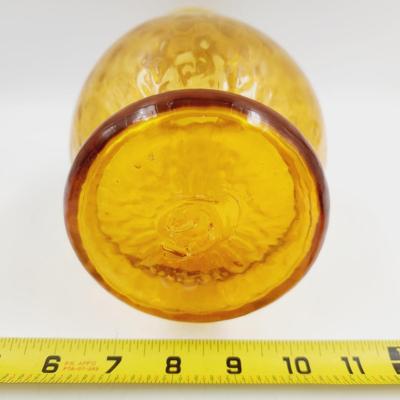 BEAUTIFUL MC VINTAGE BLENKO AMBER TALL VASE