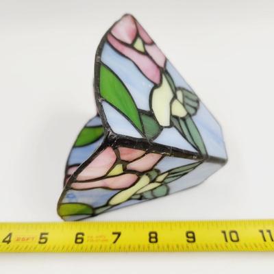 TIFFANY STYLE STAINED GLASS HUMMINGBIRD SHADE