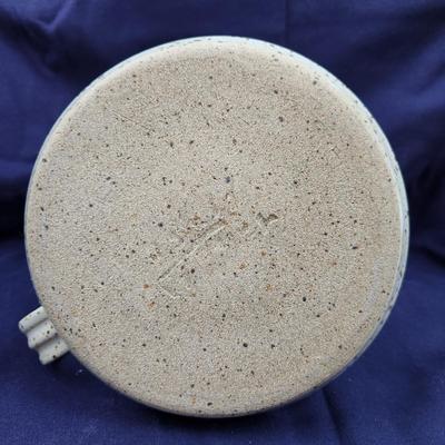 FANTASTIC BILL TYNER SIGNED STONE POTTERY CANDLE HOLDER